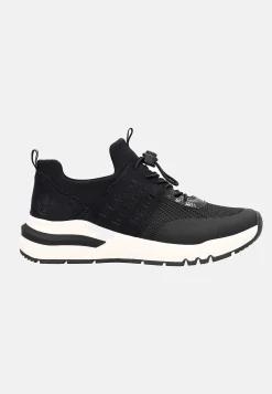 Sneakers|Bred Læst-Rieker Sneakers med snoretræk Sort