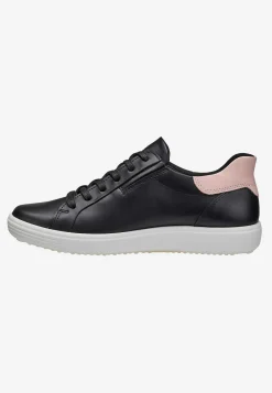 Sneakers|Lædersko-Ecco Sneakers Soft 7 Easy Slip Sort / Lyserød