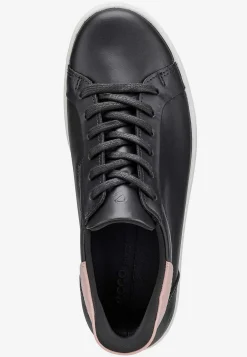 Sneakers|Lædersko-Ecco Sneakers Soft 7 Easy Slip Sort / Lyserød