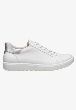Sneakers|Lædersko-Ecco Sneakers Soft 7 Easy Slip Hvid / Sølv