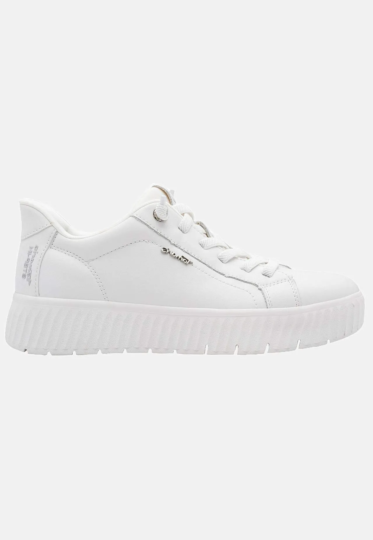 Sneakers|Lædersko-Tamaris Sneakers Step in Hvid