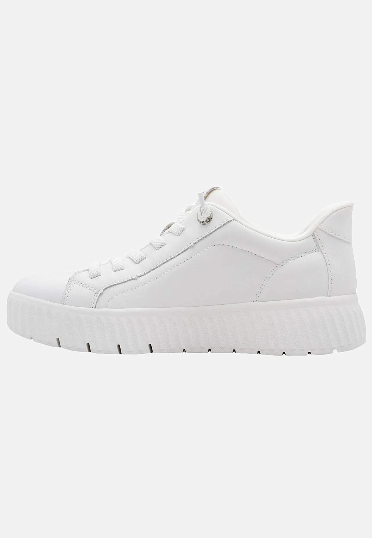 Sneakers|Lædersko-Tamaris Sneakers Step in Hvid