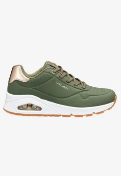 Sneakers-Skechers Sneakers Uno Shimmer Away Kakigrøn / Hvid