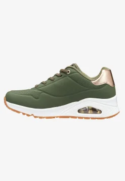 Sneakers-Skechers Sneakers Uno Shimmer Away Kakigrøn / Hvid