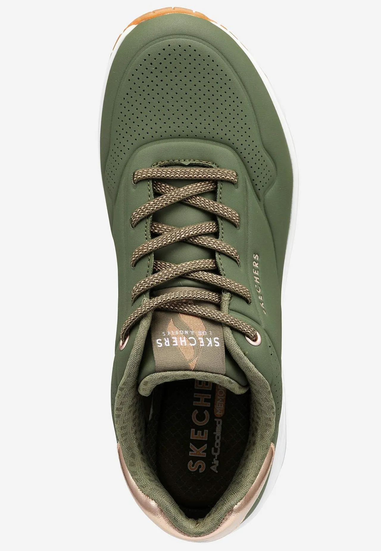 Sneakers-Skechers Sneakers Uno Shimmer Away Kakigrøn / Hvid