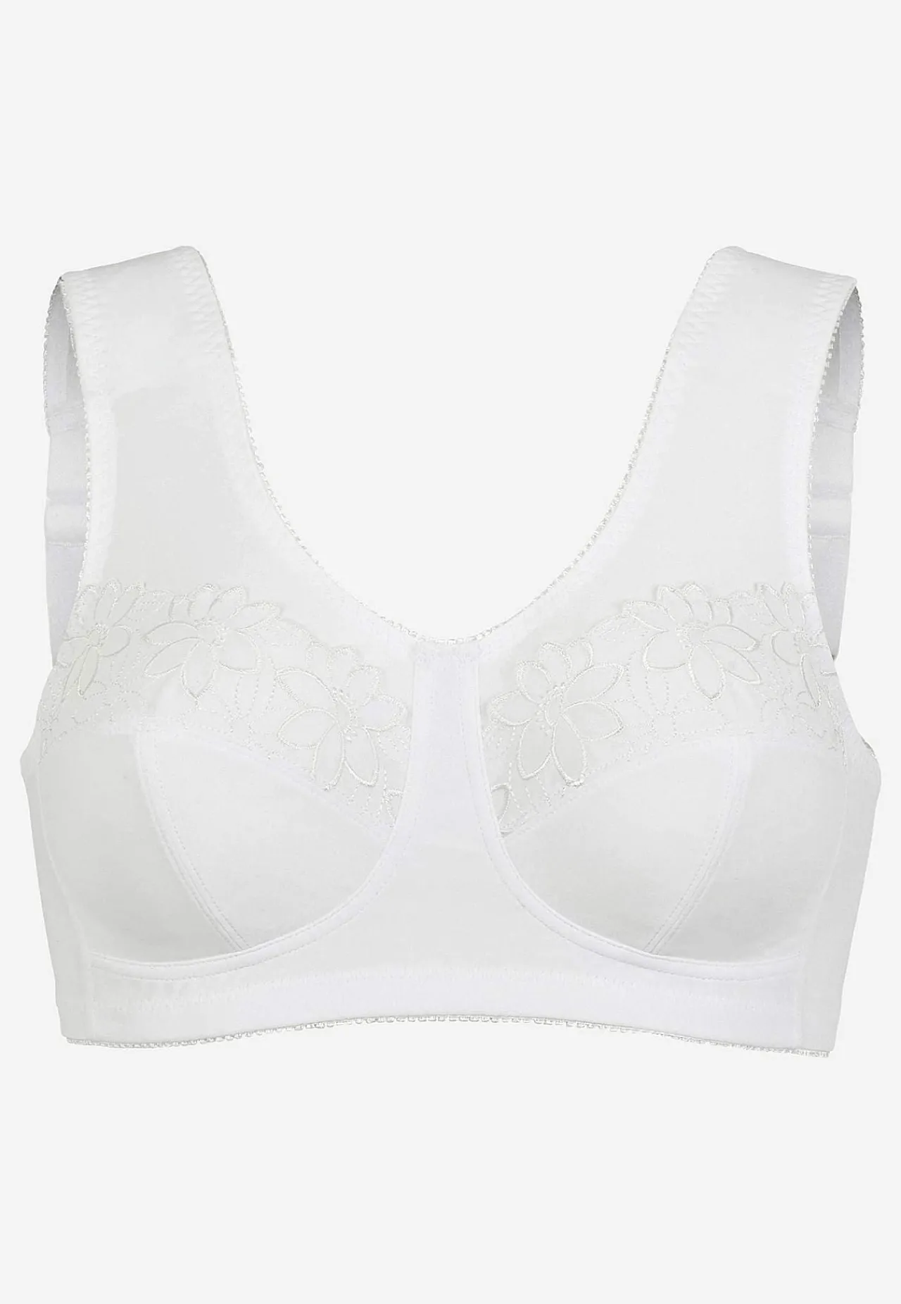 Undertøj|Bh- Soft BH med broderi Lily Hvid