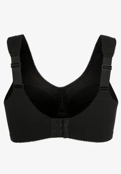 Undertøj|Bh- Soft BH med broderi Lily Sort