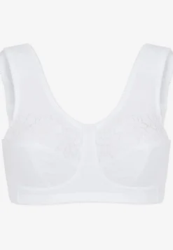 2-Pack|Undertøj- Soft BH med broderi Lily 2-pack Lilla + Hvid