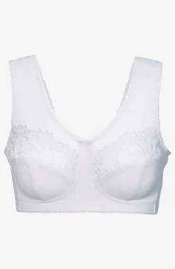 2-Pack|Undertøj-Cellbes of Sweden Soft BH med broderi Lily 2-pack Sort + Hvid
