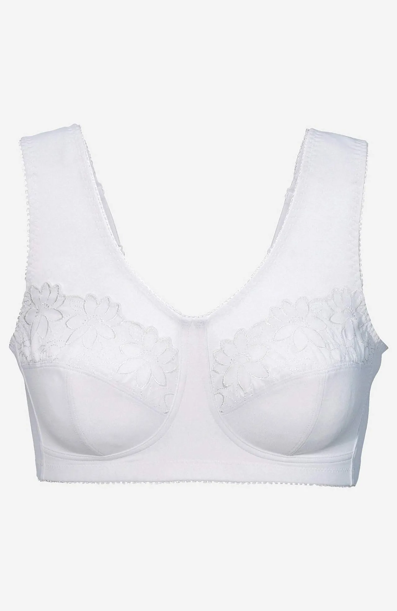 2-Pack|Undertøj-Cellbes of Sweden Soft BH med broderi Lily 2-pack Sort + Hvid