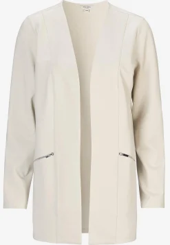 Jakker Og Blazere|Cardiganer-Cellbes of Sweden Stilren habitjakke i Punto di Roma jersey Lisa Beige