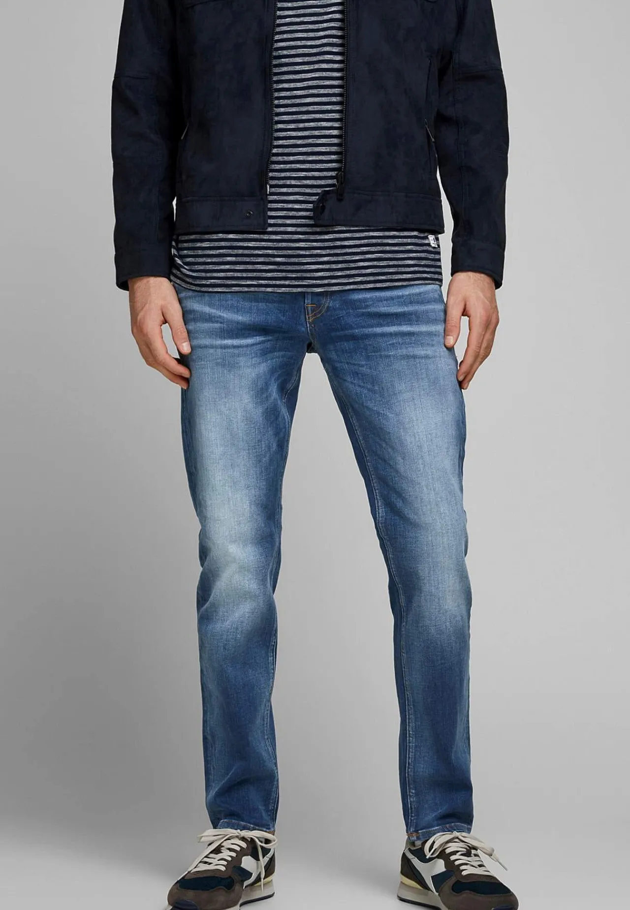Regular Fit- Stretchjeans Jeansblå