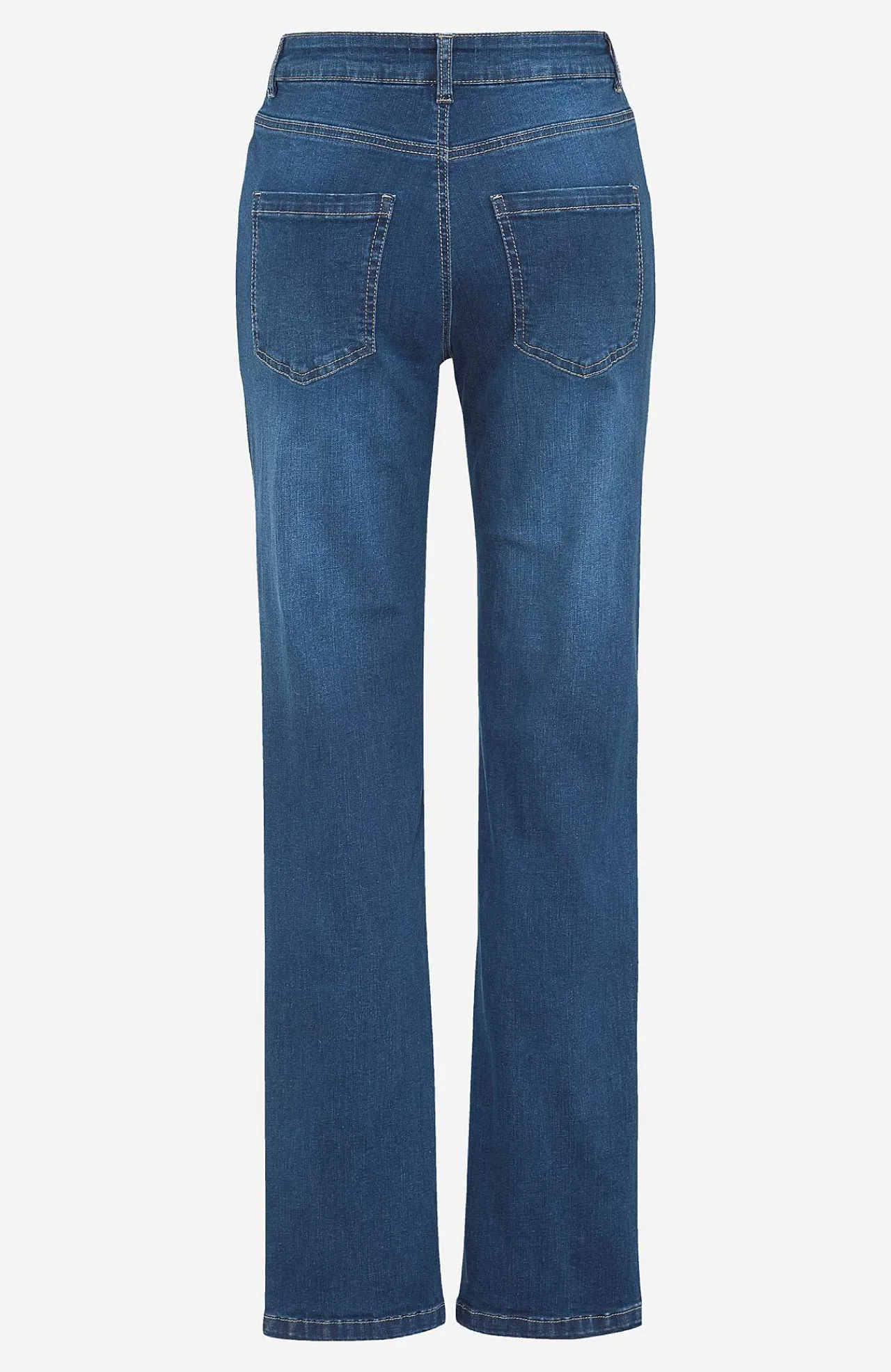 Ankeljeans|Flere Længder-Cellbes of Sweden Stretchjeans med lige ben - tre længder Linnea Mellemblå / Denim