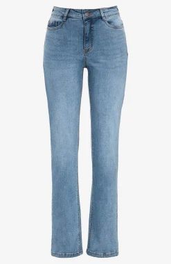 Ankeljeans|Flere Længder-Cellbes of Sweden Stretchjeans med lige ben - tre længder Linnea Lyseblå / Denim