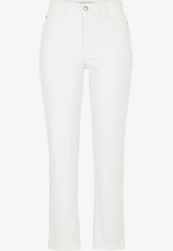 Ankeljeans|Flere Længder-Cellbes of Sweden Stretchjeans med lige ben - tre længder Linnea Hvid denim
