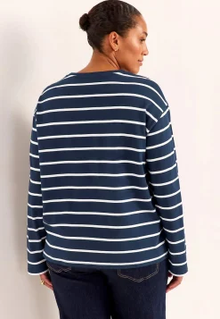 Mønstrede|Toppe-Cellbes of Sweden Stribet jerseytop i økologisk bomuld | Cellbes