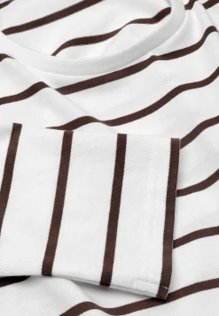Mønstrede|Toppe- Stribet jerseytop i økologisk bomuld | Cellbes