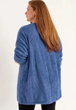 Cardiganer|Cardiganer-Cellbes of Sweden Strikket, åben cardigan Blå