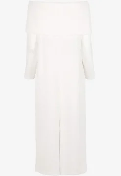 Festkjoler|Festkjoler-Johanna Toftby x Cellbes Strikket kjole Offwhite / Meleret