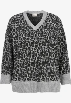Trøjer|Striktrøjer-Wasabiconcept Strikket, leopard trøje Leopard / Mønstret