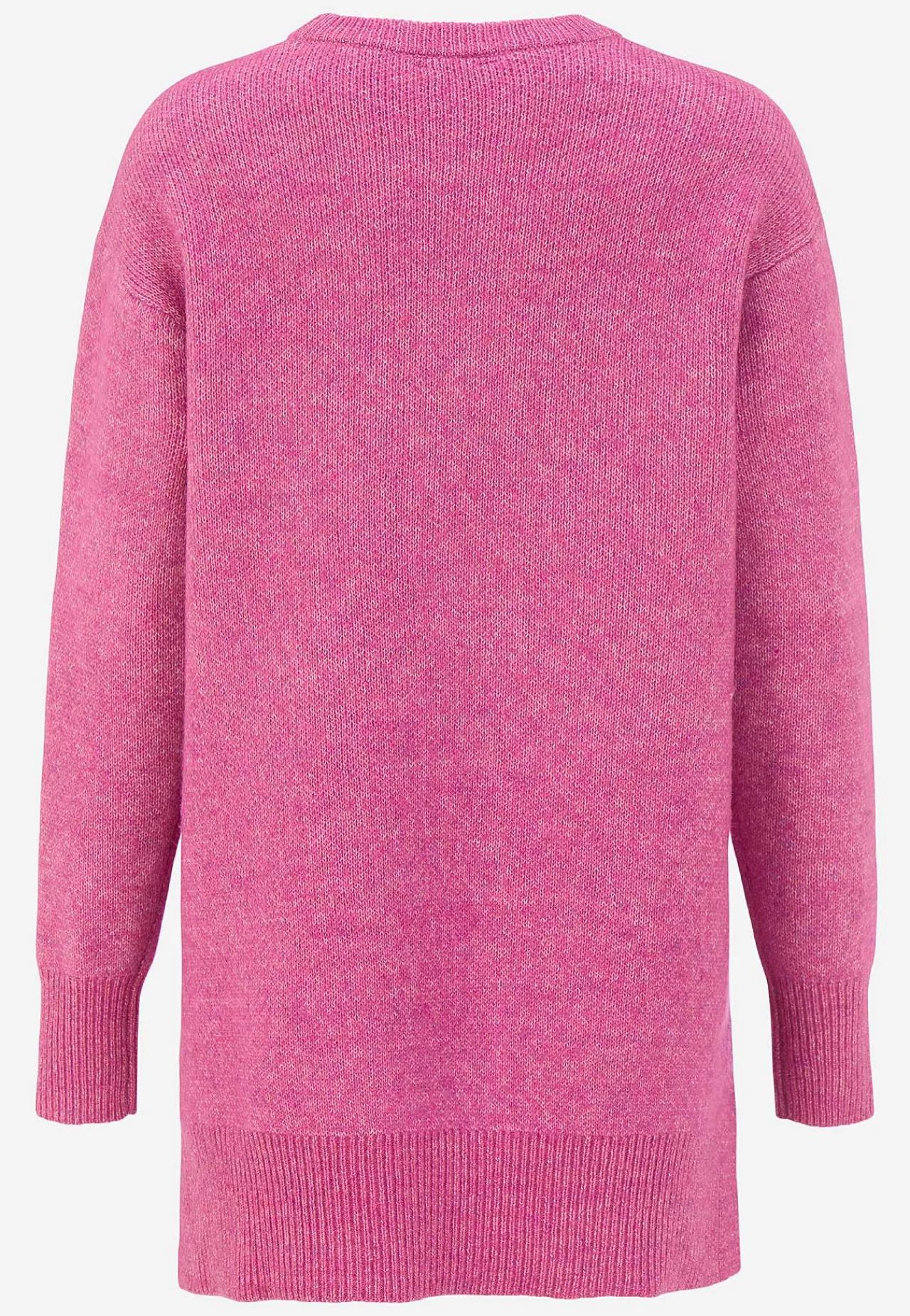 Strikkede|Tunika-Cellbes of Sweden Strikket tunika med slidser Cerise melange