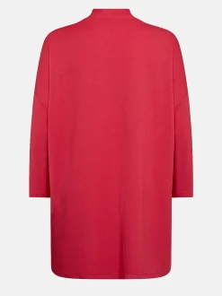 Cardiganer-Wasabiconcept Superblød cardigan med lommer Rød
