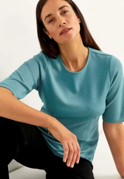 Toppe-Cellbes of Sweden Superblød jerseytop Støvet turkis