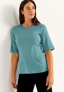 Toppe-Cellbes of Sweden Superblød jerseytop Støvet turkis