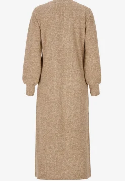 Strikkjoler|Kjoler-Cellbes of Sweden Superblød kjole med lommer Beata Camel beige melange