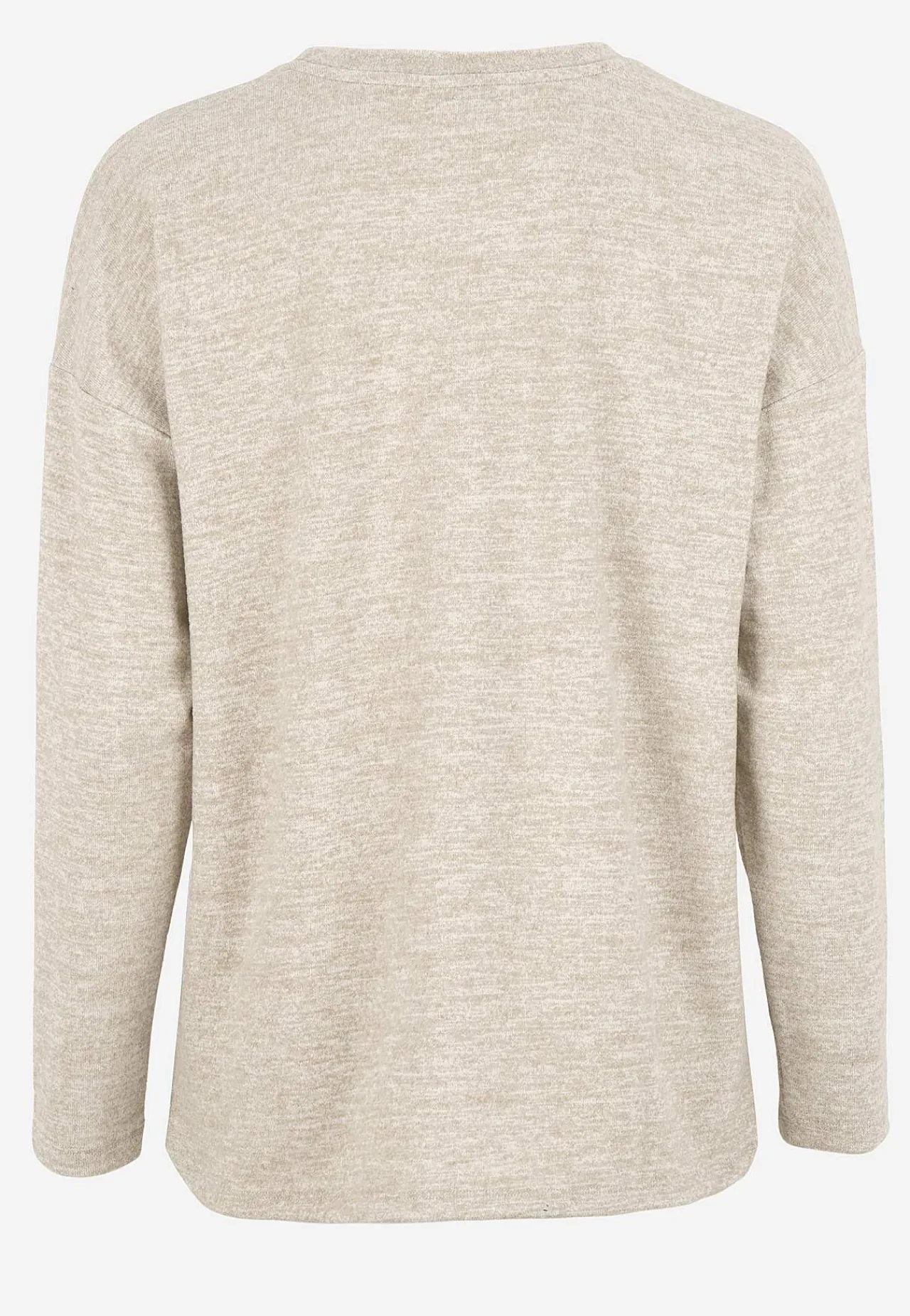 Toppe|Matchende Sæt-Cellbes of Sweden Superblød, langærmet jerseytop Beige / Meleret