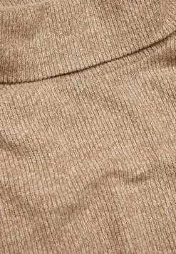 Trøjer|Striktrøjer-Cellbes of Sweden Superblød trøje med krave Beata Camel beige melange