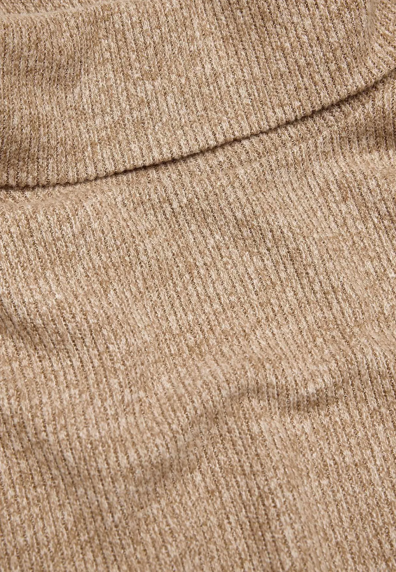 Trøjer|Striktrøjer-Cellbes of Sweden Superblød trøje med krave Beata Camel beige melange