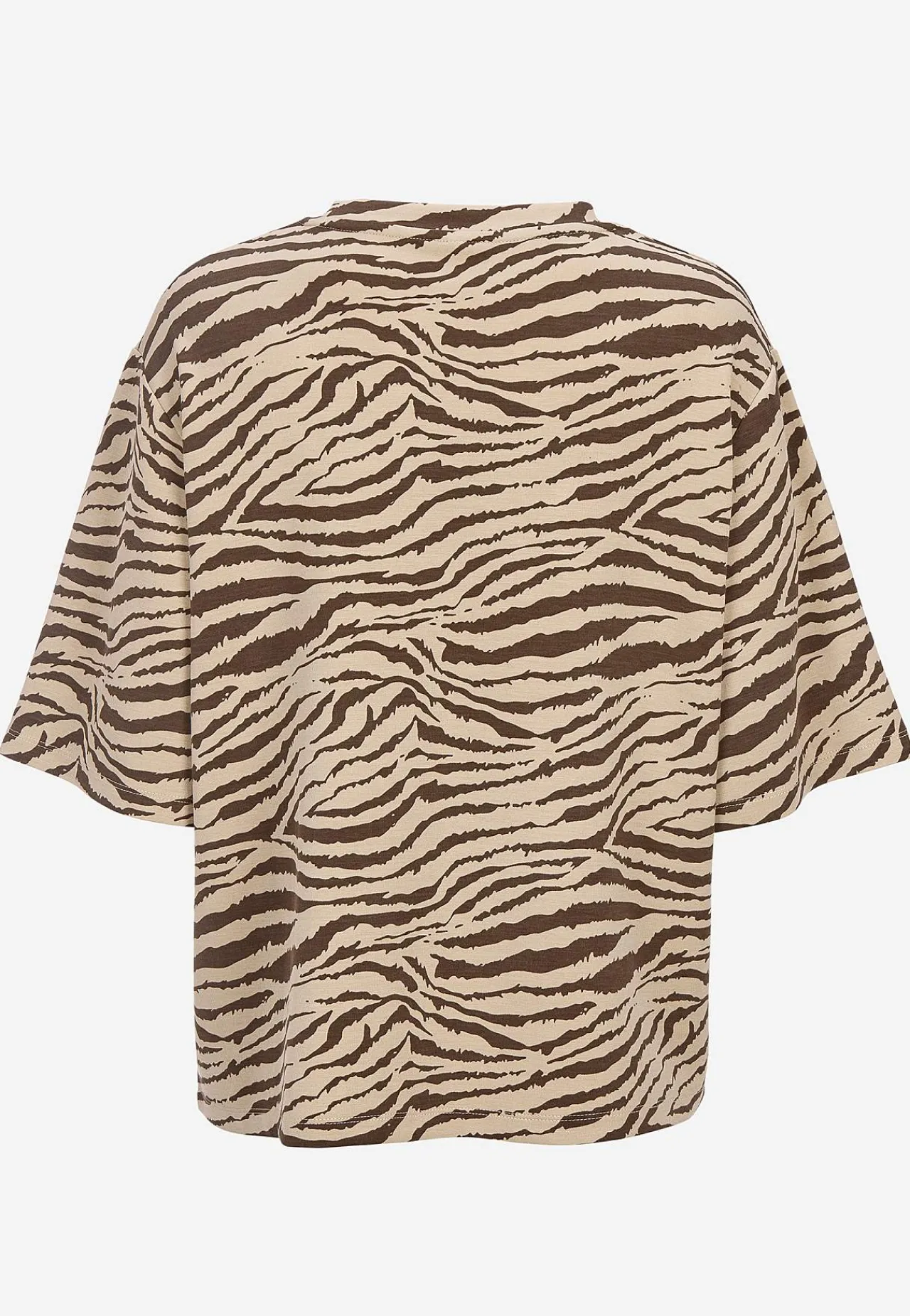 Toppe|T-Shirts-Soyaconcept Superblød t-shirt med zebramønster | Cellbes