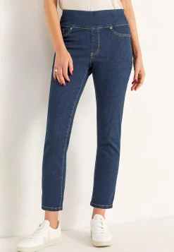 Forårsbukser|Høj Talje-Cellbes of Sweden Superkomfortable ankeljeans i denim Elin | Cellbes