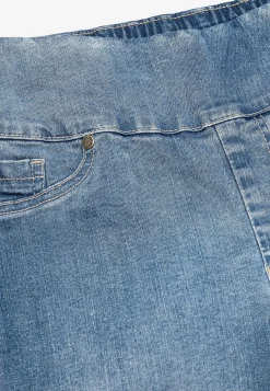 Forårsbukser|Høj Talje-Cellbes of Sweden Superkomfortable ankeljeans i denim Elin Lyseblå denim