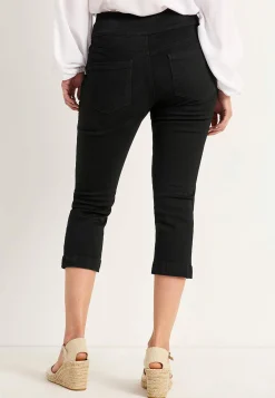 Forårsbukser|Capribukser- Superkomfortable caprijeggings i denim Elin Sort / Denim