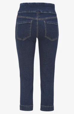 Forårsbukser|Capribukser-Cellbes of Sweden Superkomfortable caprijeggings i denim Elin Mørkeblå / Denim