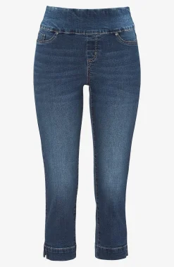 Forårsbukser|Capribukser-Cellbes of Sweden Superkomfortable caprijeggings i denim Elin Mellemblå / Denim