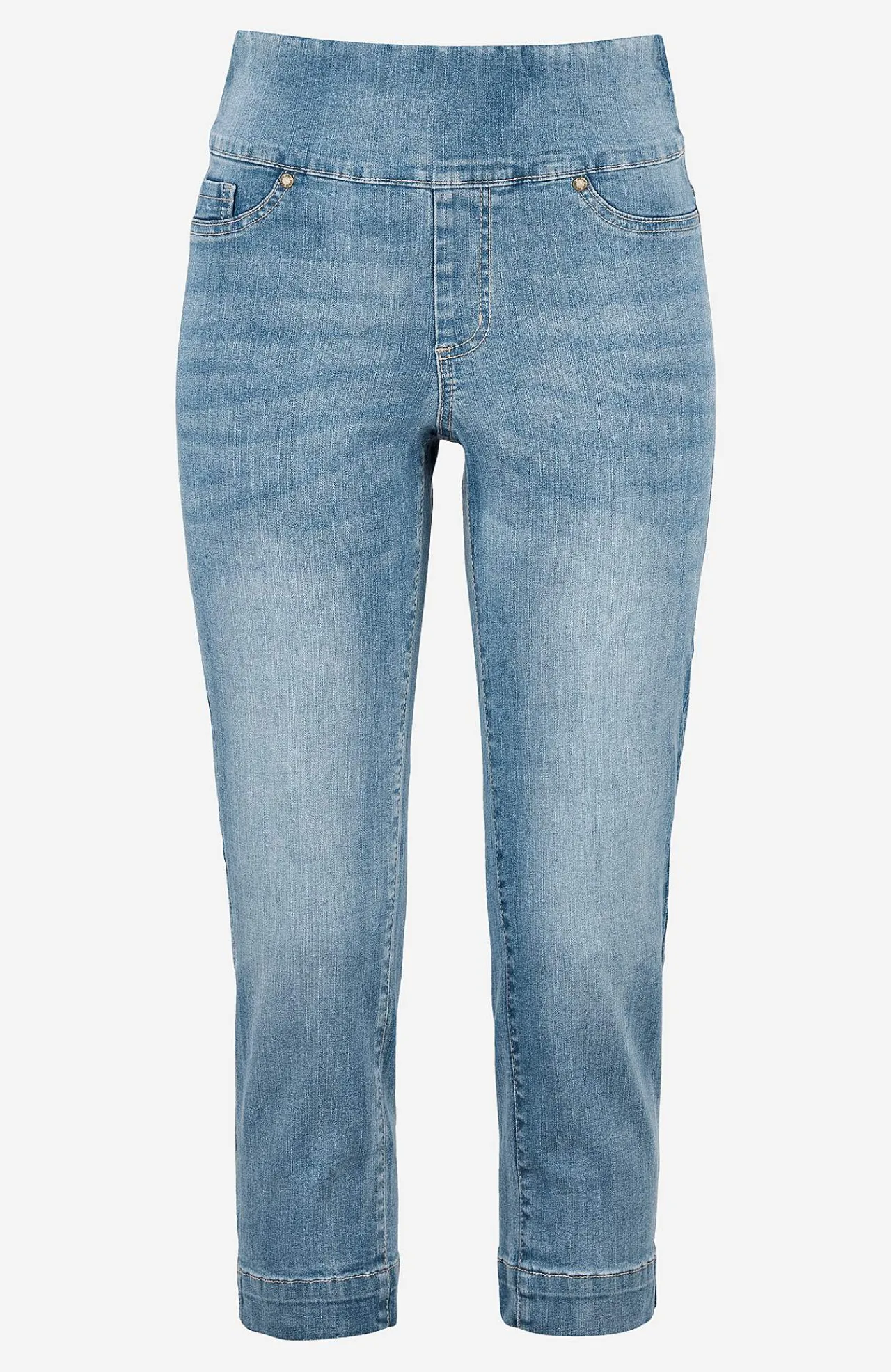 Forårsbukser|Capribukser- Superkomfortable caprijeggings i denim Elin Lyseblå / Denim