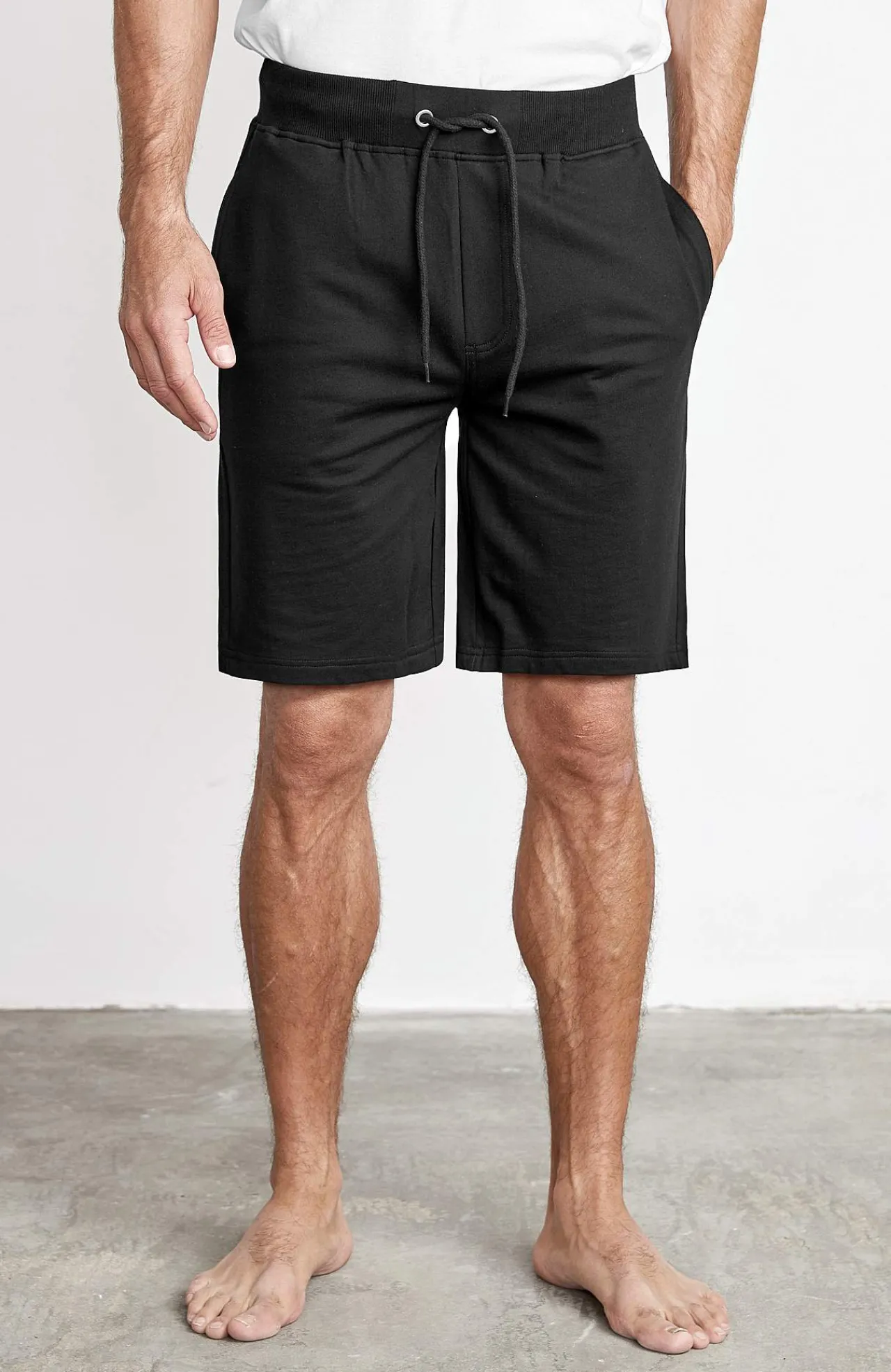 Shorts- Sweatshirt-shorts med uformel pasform Sort