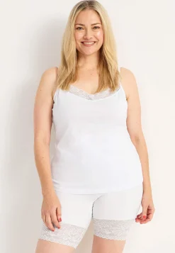 Tanktoppe|Toppe Og Tanktoppe-Cellbes of Sweden Tanktop i bomuld Hvid