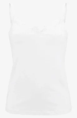 Tanktoppe|Toppe Og Tanktoppe-Cellbes of Sweden Tanktop i bomuld Hvid