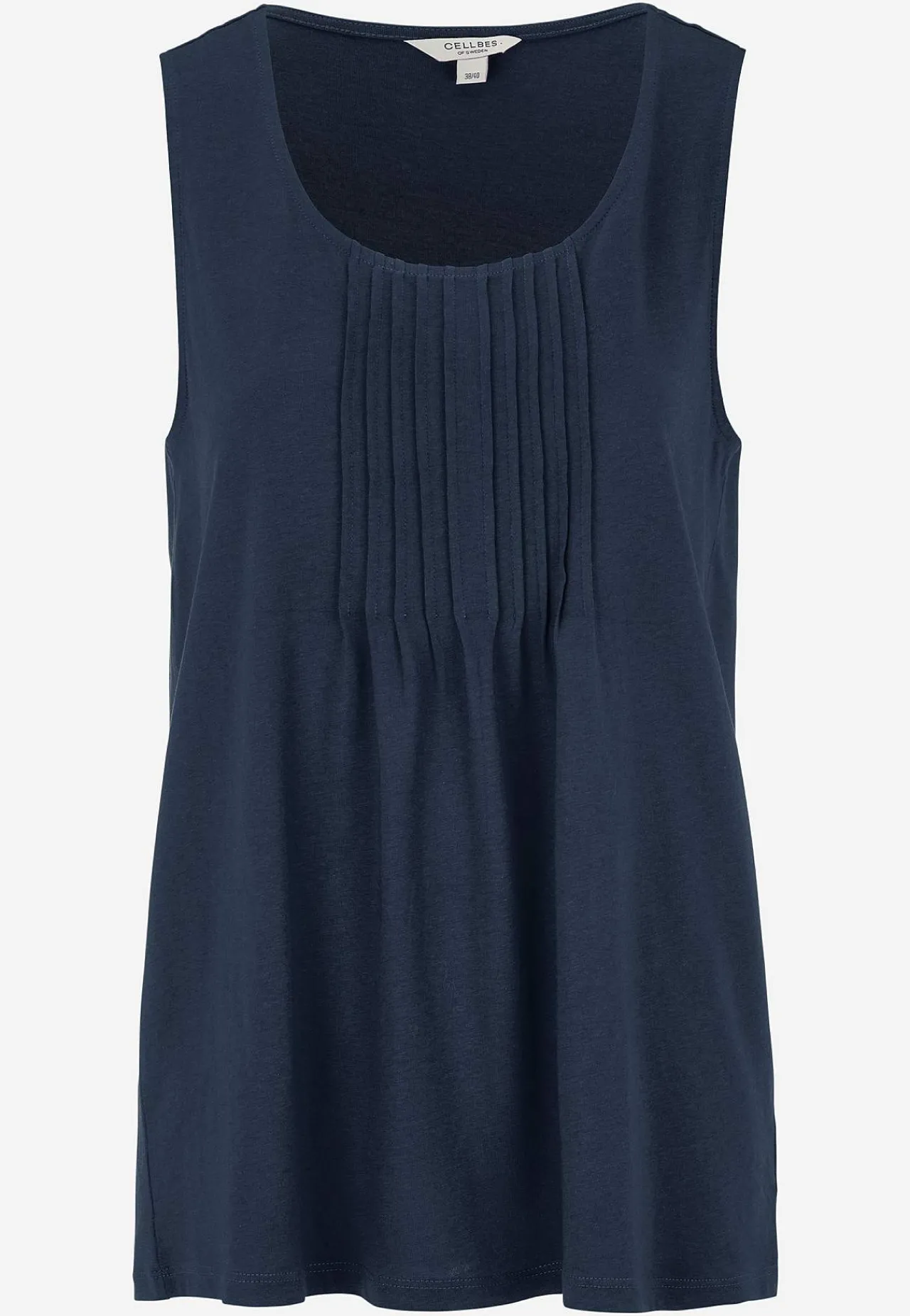 Toppe|Tanktoppe-Cellbes of Sweden Tanktop med dekorativ fold Marine