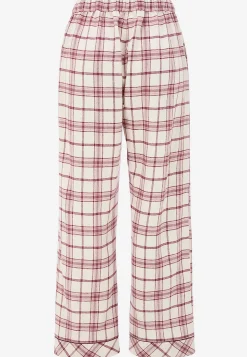 Undertøj|Nat- Og Hyggetøj-Cellbes of Sweden Ternet pyjamas i flonel Beige/Lyserød/Ternet