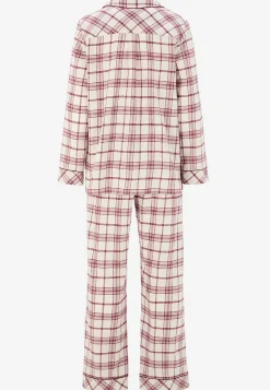 Undertøj|Nat- Og Hyggetøj-Cellbes of Sweden Ternet pyjamas i flonel Beige/Lyserød/Ternet