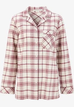 Undertøj|Nat- Og Hyggetøj-Cellbes of Sweden Ternet pyjamas i flonel Beige/Lyserød/Ternet