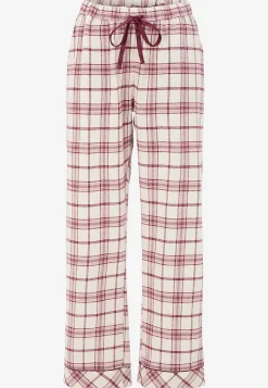 Undertøj|Nat- Og Hyggetøj-Cellbes of Sweden Ternet pyjamas i flonel Beige/Lyserød/Ternet