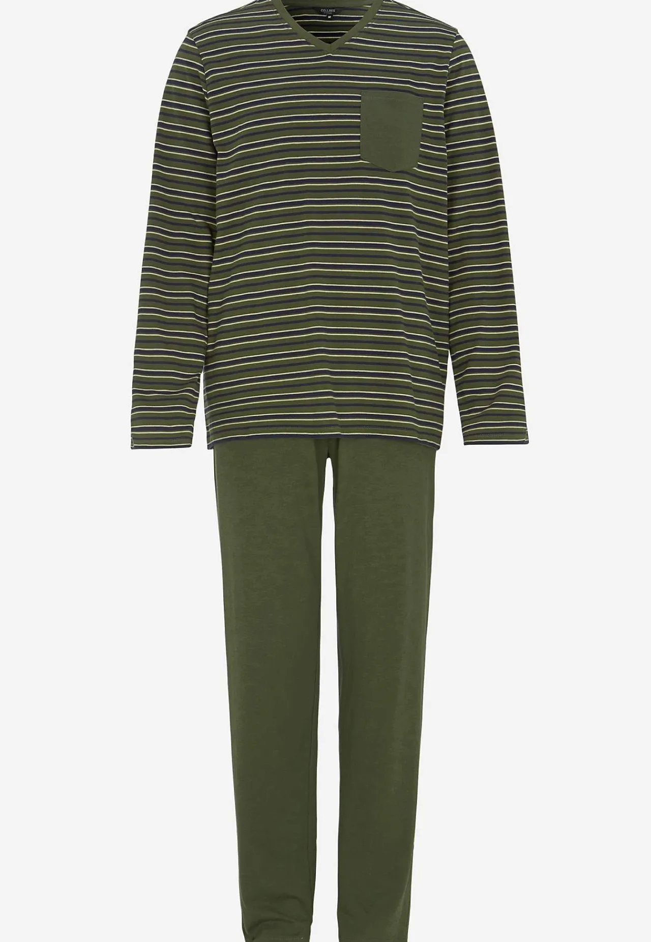 Pyjamas-Cellbes of Sweden To-delt pyjamas Grøn / Stribet