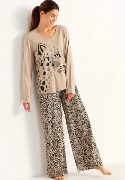 Undertøj|Nat- Og Hyggetøj-Cellbes of Sweden To-delt pyjamas Beige / Leopard
