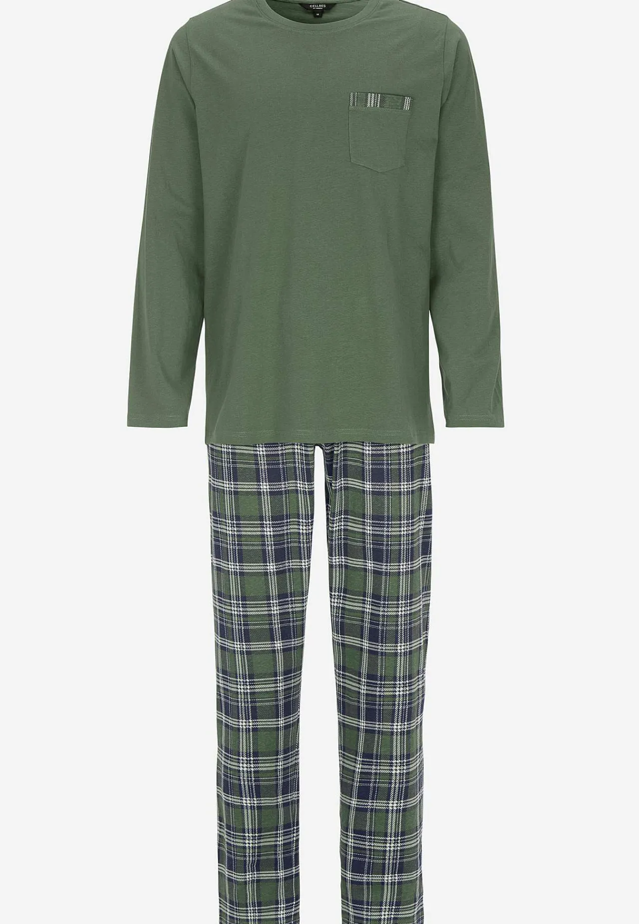 Pyjamas-Cellbes of Sweden To-delt pyjamas Mørkegrøn/Ternet